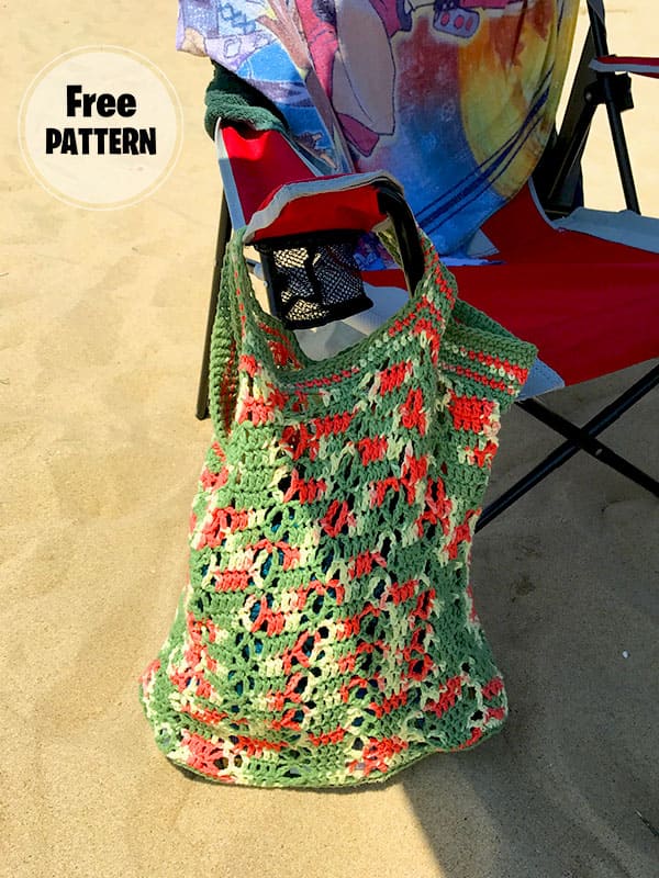 Daisy Tote Beach Bag Free Crochet Pattern