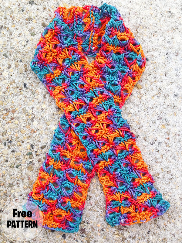 Easy Broomstick Crochet Scarf Free Pattern