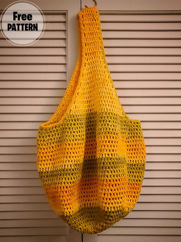 Large Crochet Market Bag Free Pattern