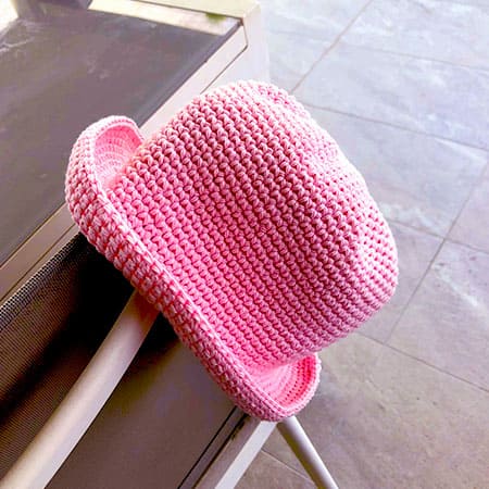 Pink Beach Crochet Free Pattern For Bucket Hat