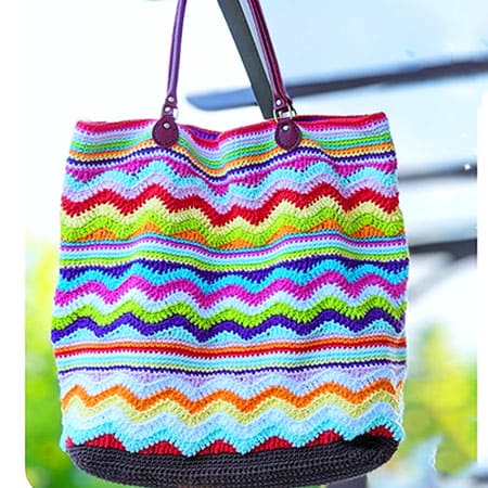 Sunny Beach Bag Free Crochet Pattern PDF