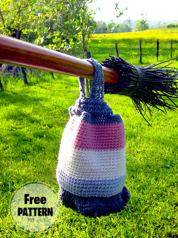 Easy Knot Crochet Bucket Bag Free Pattern 