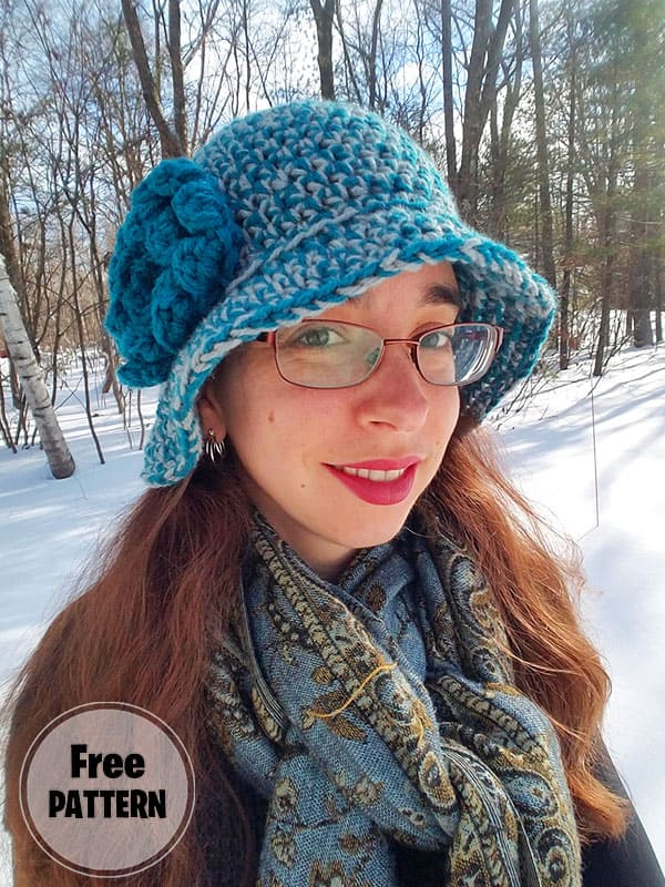 Flashy And Beautiful Vintage Crochet Cloche Hat Free Pattern