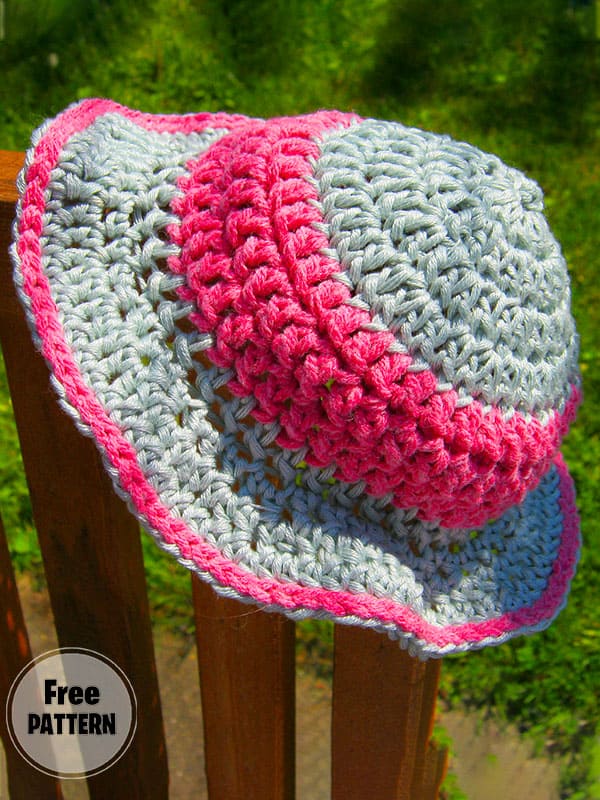 For Babies Crochet Bucket Hat Free Pattern PDF 