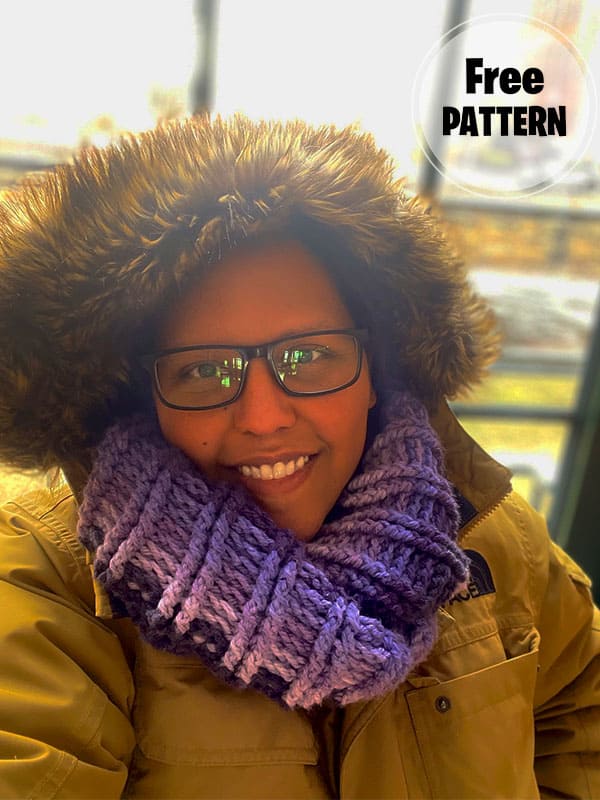 For The Glacier Free Crochet Pattern Infinity Scarf 