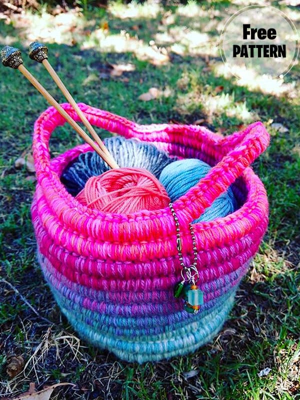 Rope Crochet Basket Pattern Free PDF
