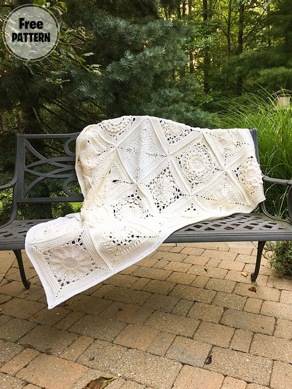 Autumn and Winter Season Square Crochet Pattern Blanket Free