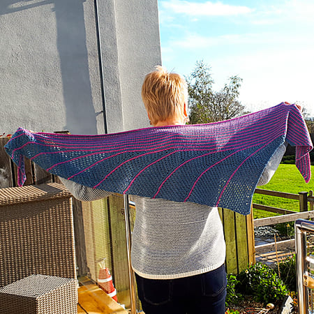 Long Butterfly Wings Pattern For Crochet Shawl Triangle Free PDF