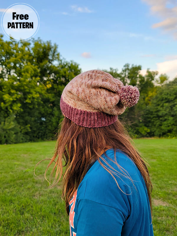 Slouchy Free Crochet Pattern For Women's Winter Hat