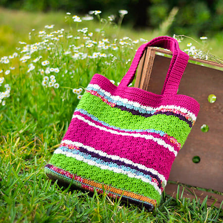 Small Pea Crochet Tote Bag Pattern Free PDF