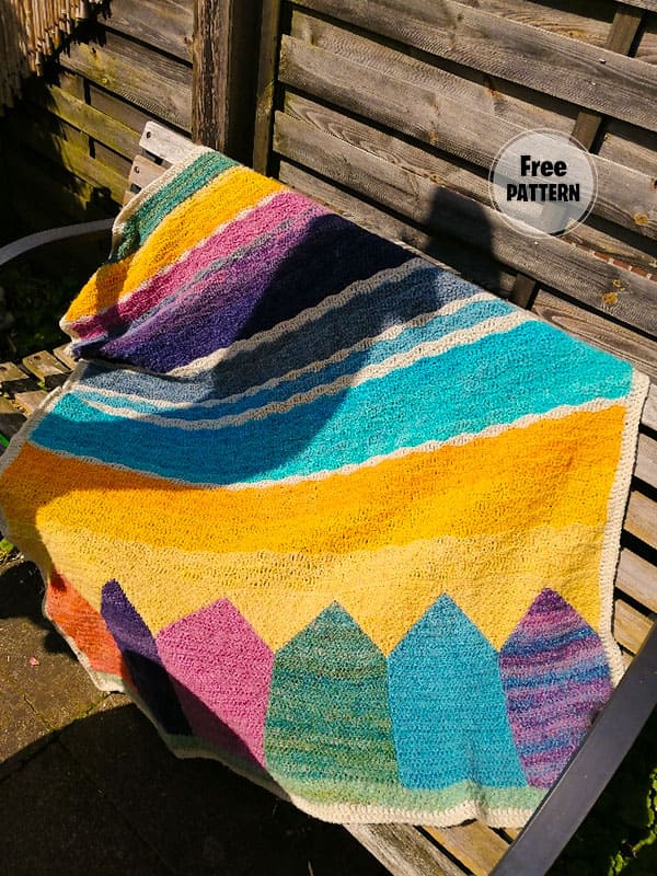 Beach Love Crochet Pattern For Blanket Easy 