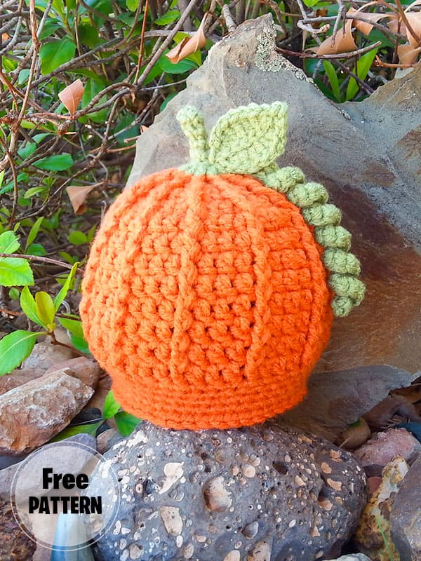 Pumpkin Free Baby Hat Crochet Pattern