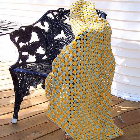 Square Blanket Free Crochet Afghan Pattern