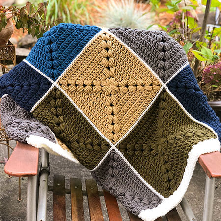 Unusual Granny Square Blanket Crochet Pattern Free PDF
