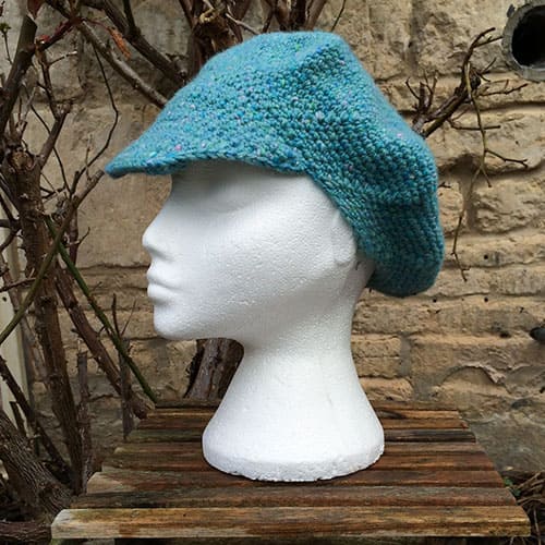 Winter Crochet Hat With Brimmed Free Pattern