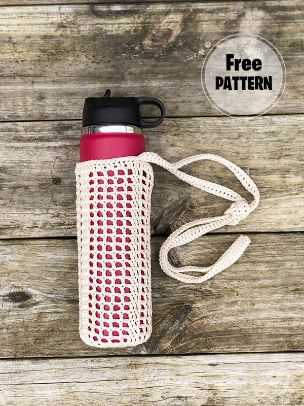 Crochet Water Bottle Bag Free Pattern